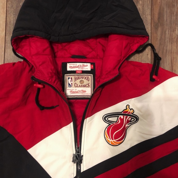 miami heat mitchell and ness jacket